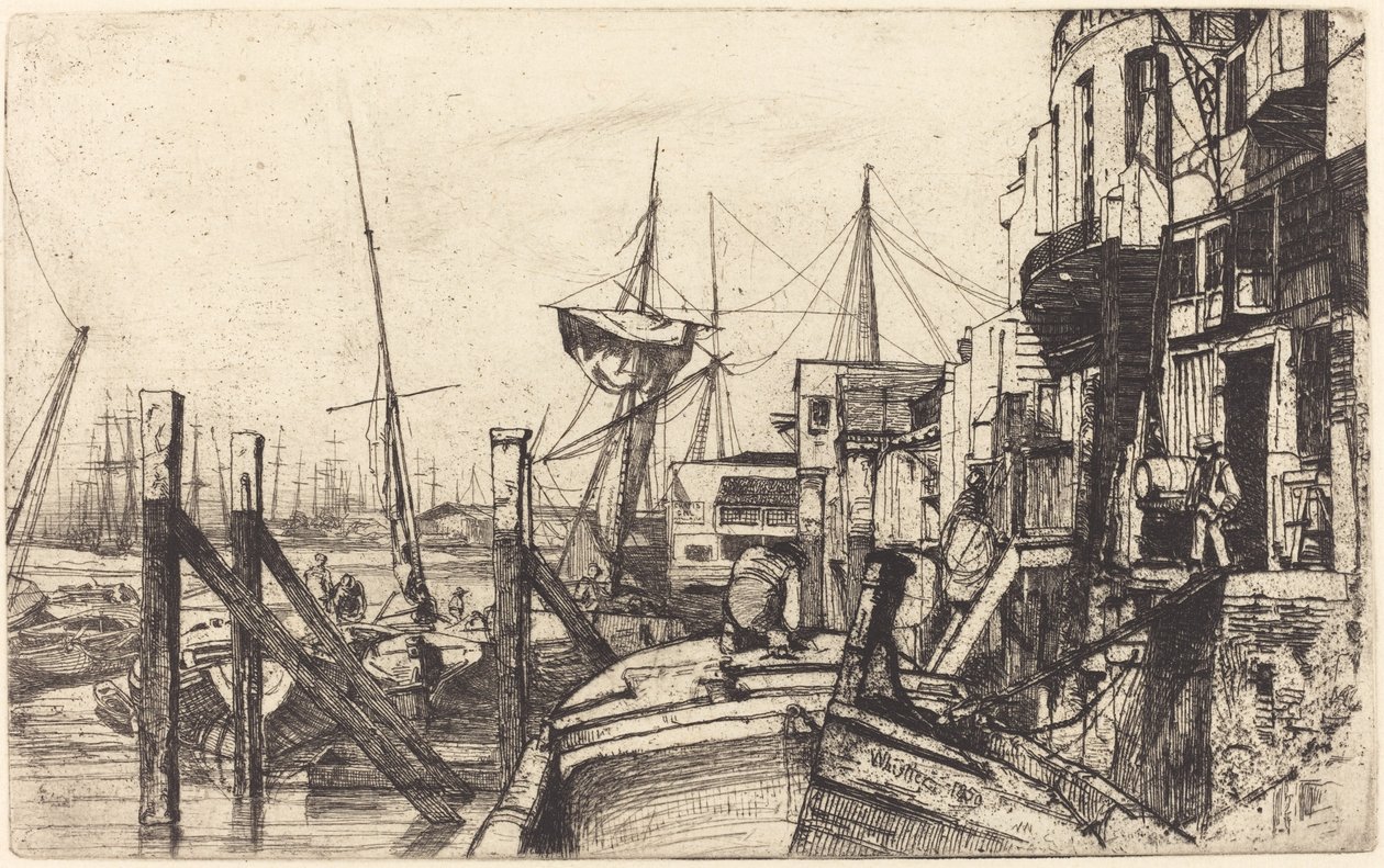 Limehouse door James Abbott McNeill Whistler