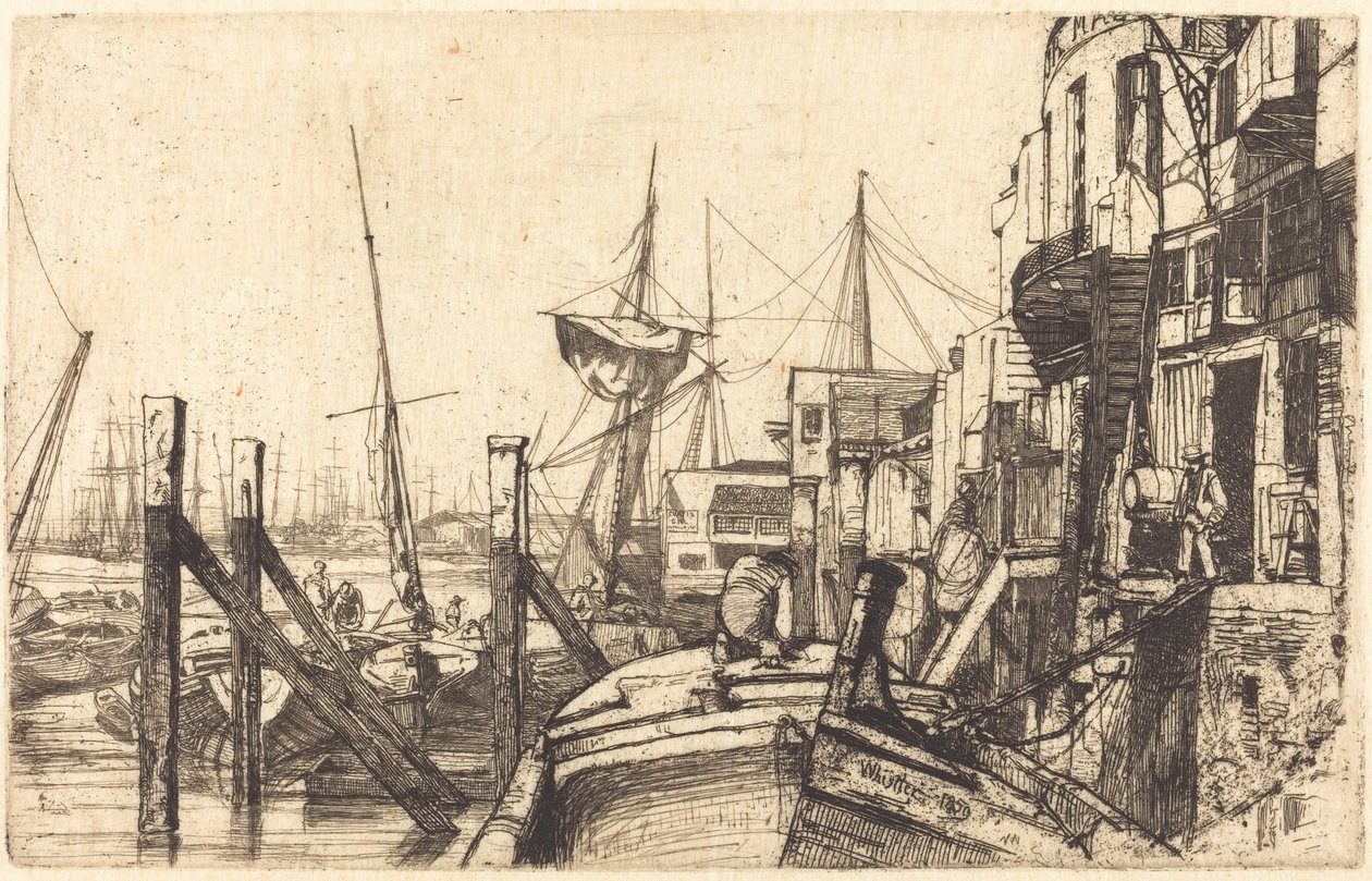 Limehouse door James Abbott McNeill Whistler