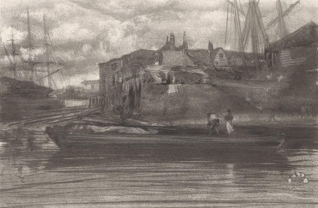 Limehouse door James Abbott McNeill Whistler