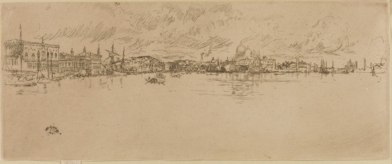 Lang Venetië door James Abbott McNeill Whistler