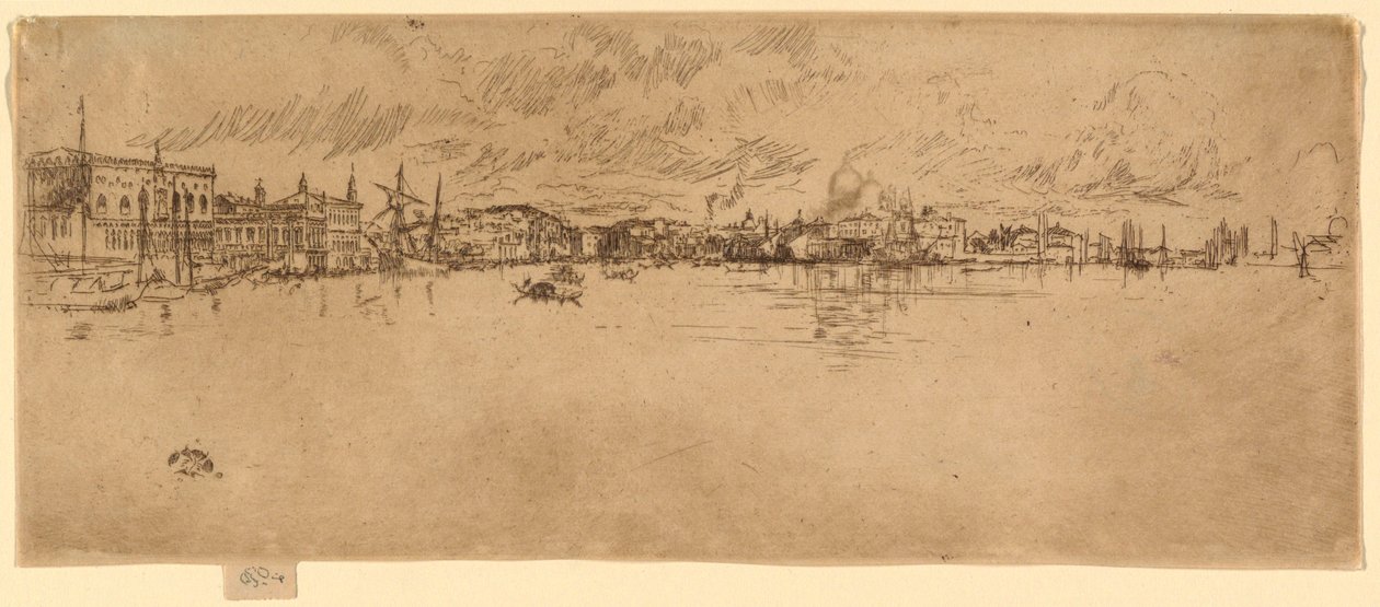 Lang Venetië door James Abbott McNeill Whistler
