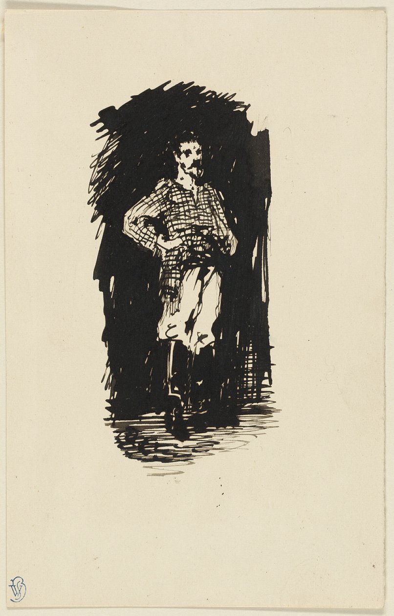 Man in geruit overhemd door James McNeill Whistler