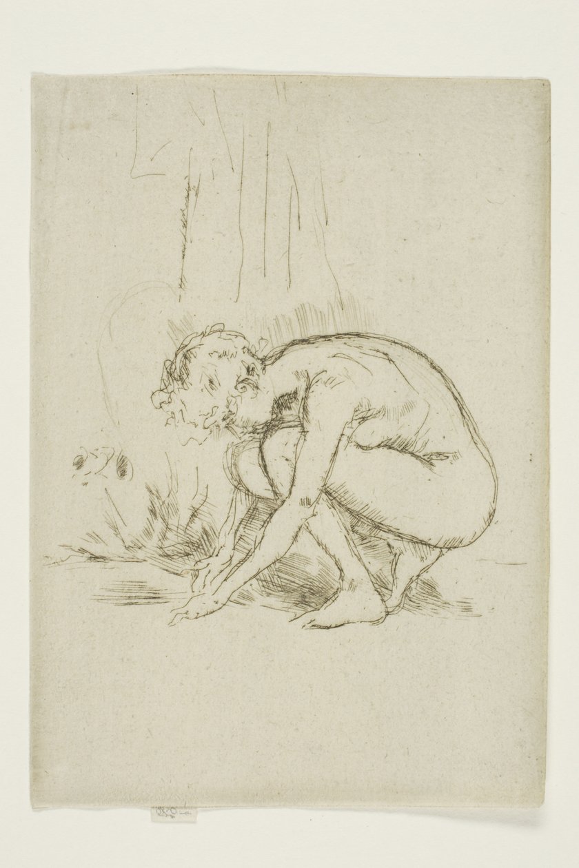 Model Gebogen door James Abbott McNeill Whistler