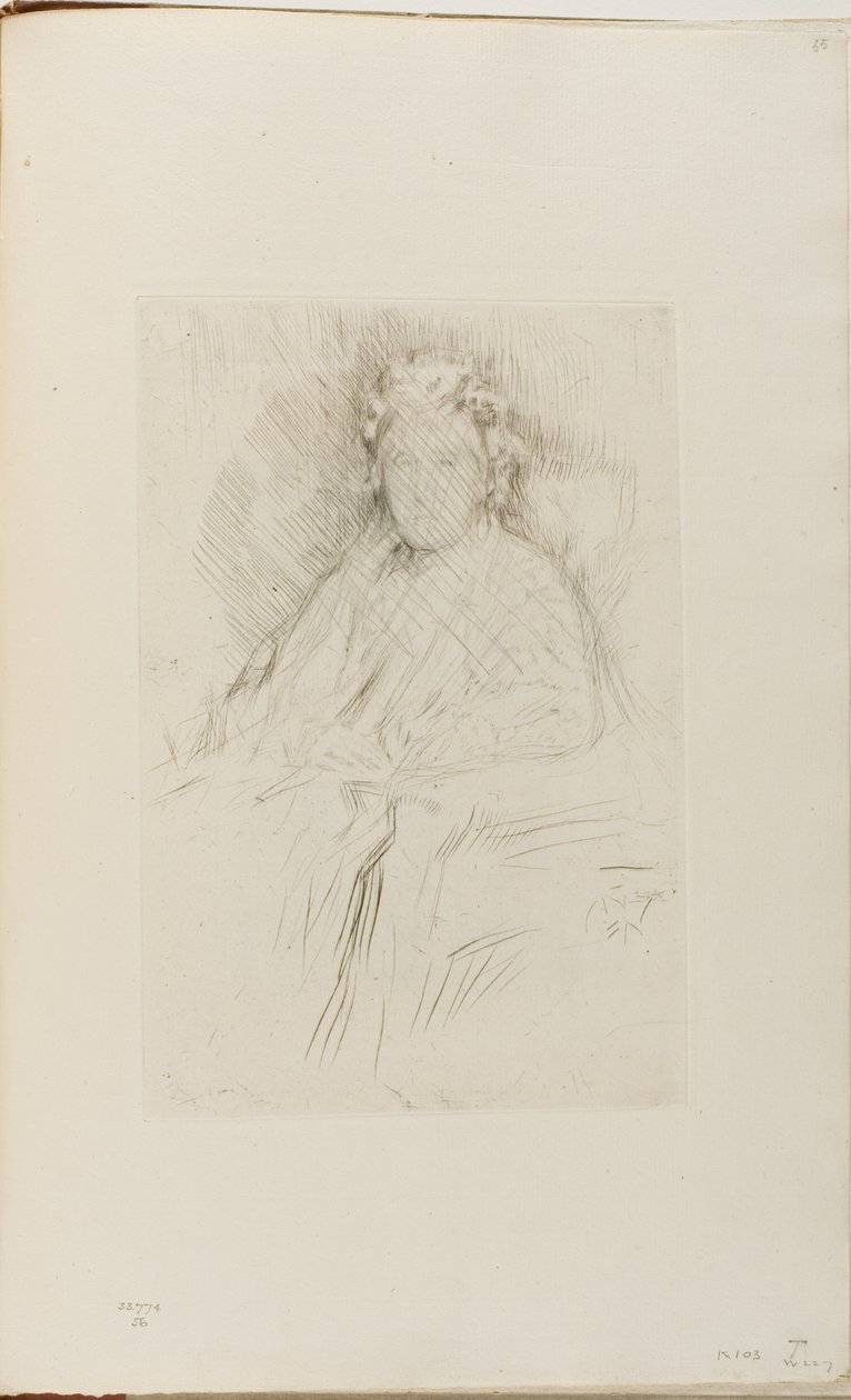 Mevrouw Leyland, Sr. door James Abbott McNeill Whistler