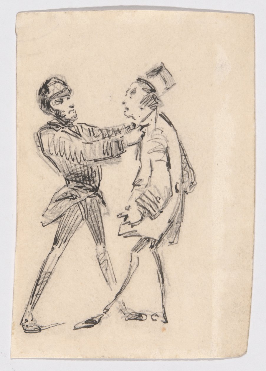 Politieagent en burger door James Abbott McNeill Whistler