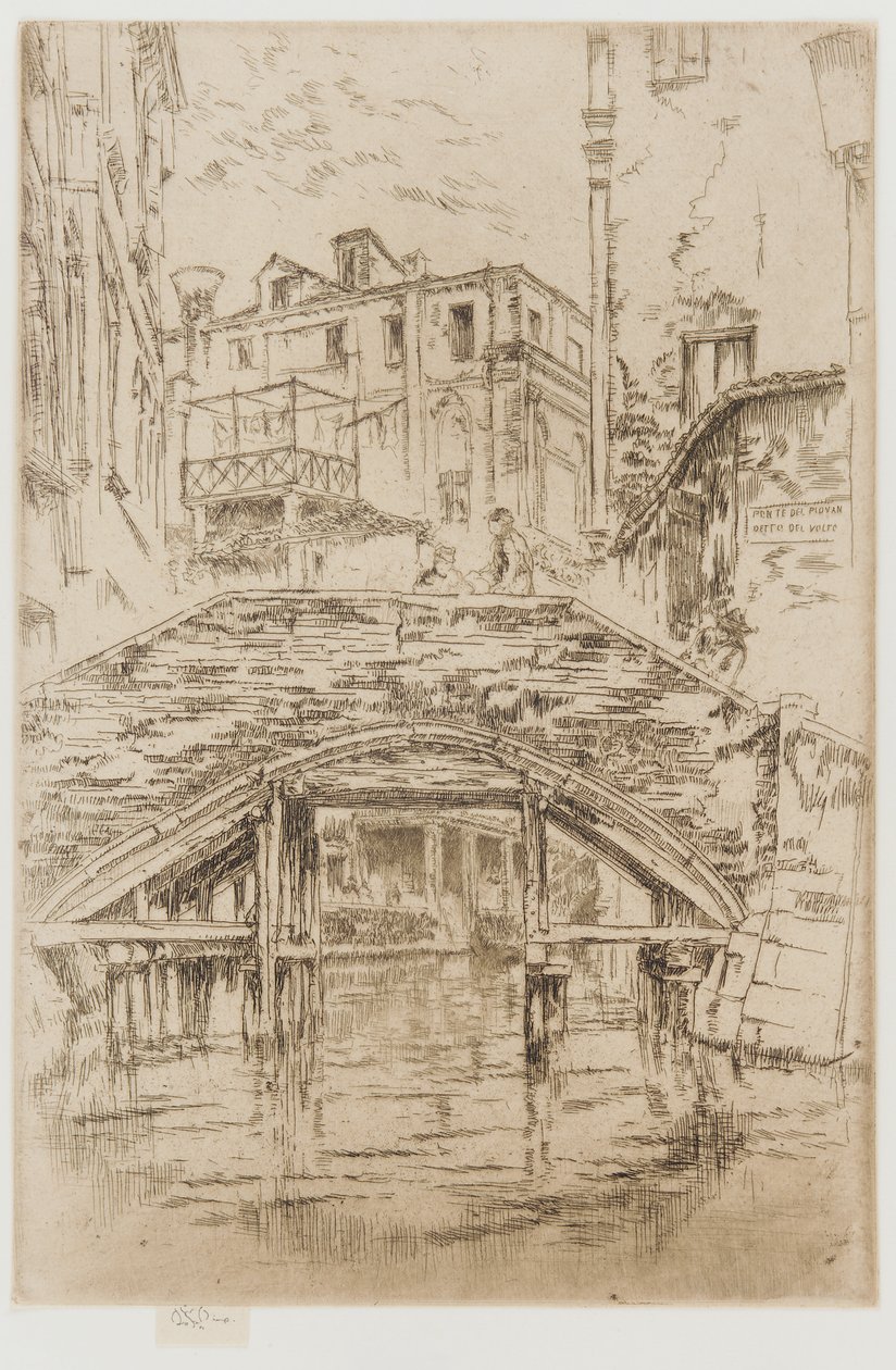 Ponte del Piovan door James Abbott McNeill Whistler