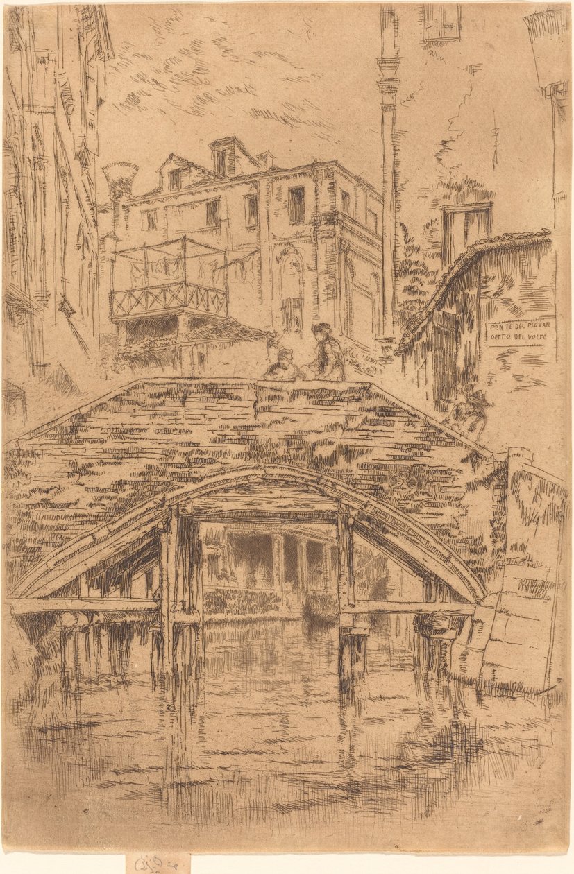 Ponte del Piovan door James Abbott McNeill Whistler
