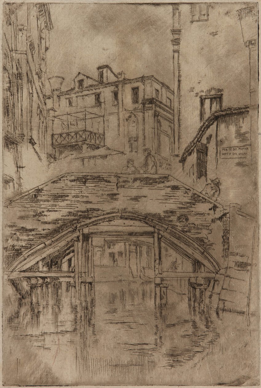 Ponte del Piovan door James Abbott McNeill Whistler