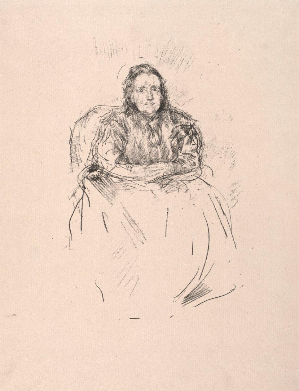 Portretstudie - Mevrouw Phillip door James McNeill Whistler
