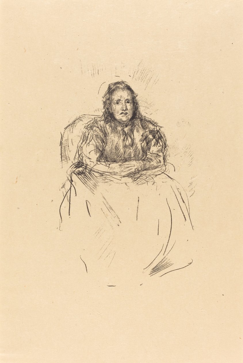 Portretstudie: Mevrouw Philip door James Abbott McNeill Whistler