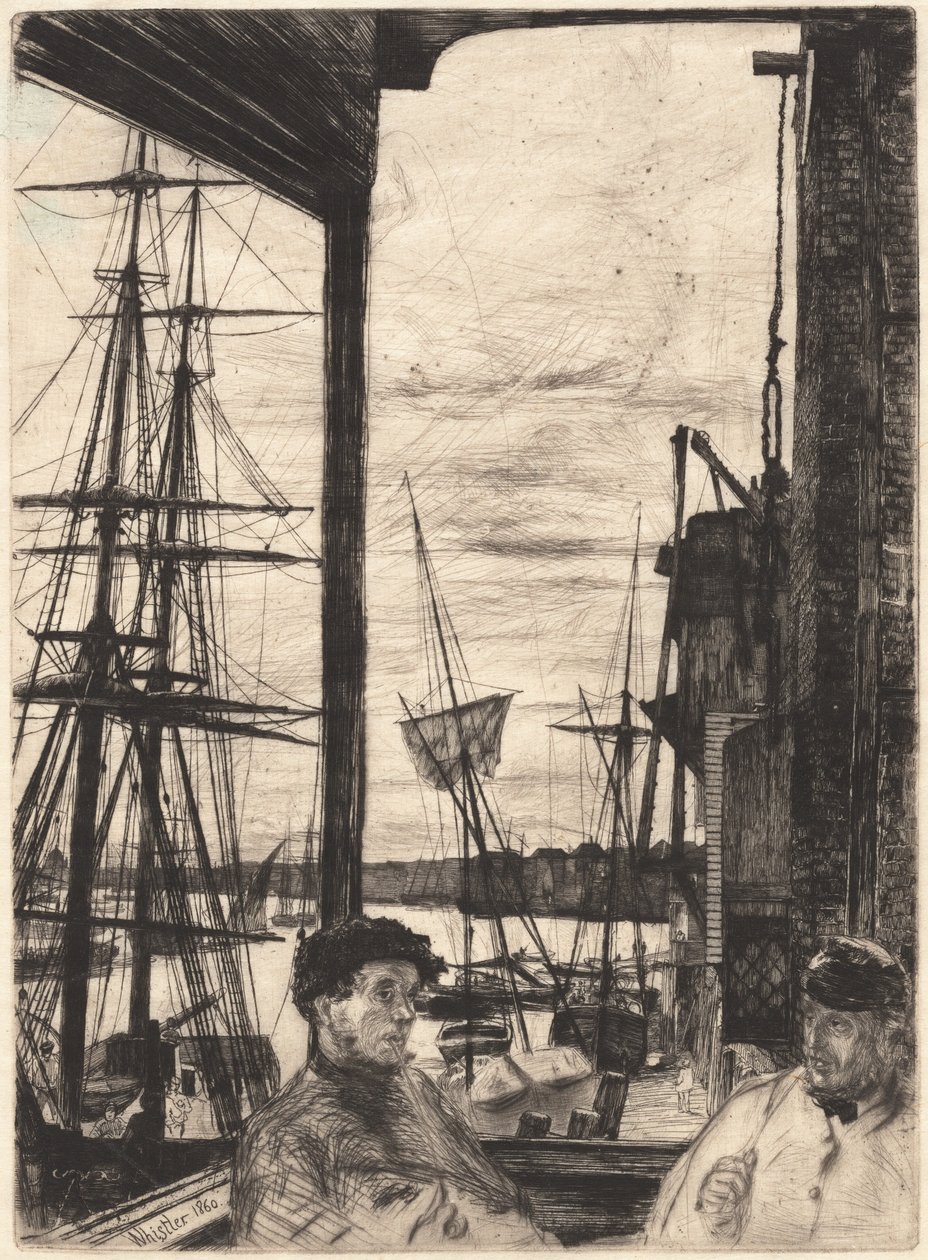 Rotherhithe door James Abbott McNeill Whistler