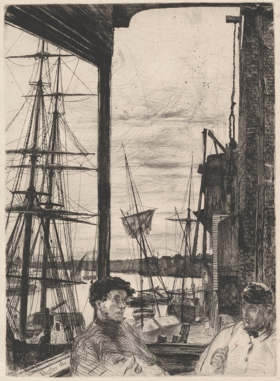 Rotherhithe K. 66 III door James Abbott McNeill Whistler