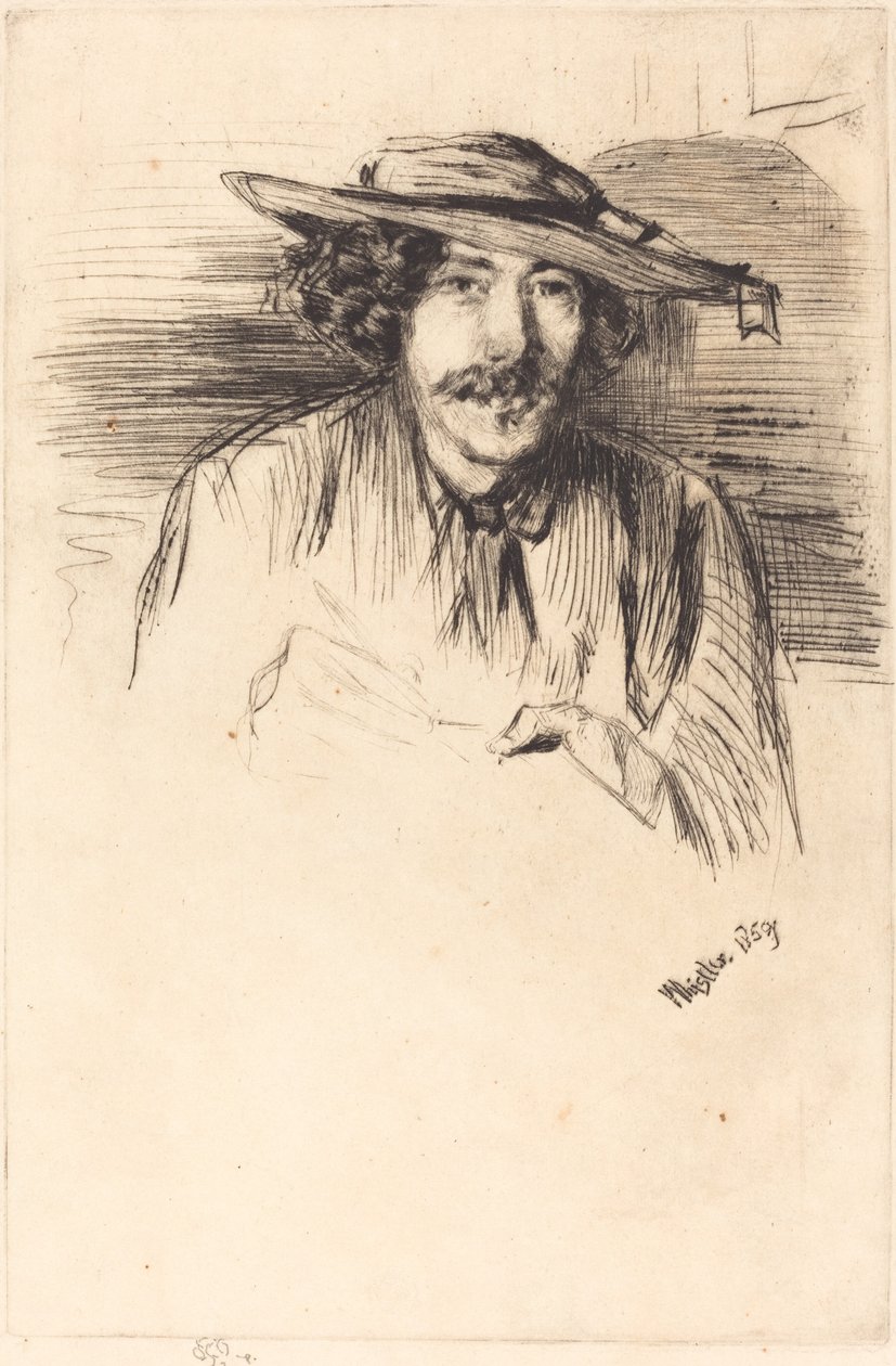 Zelfportret door James Abbott McNeill Whistler