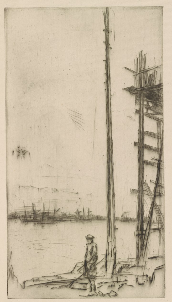 Scheepswerf, Liverpool door James Abbott McNeill Whistler