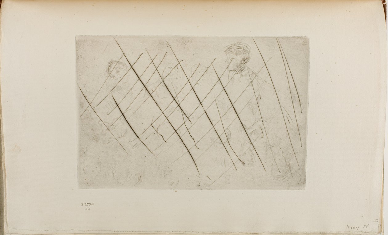 Schets van hoofden door James Abbott McNeill Whistler