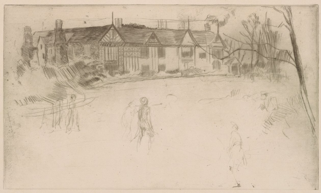 Speke Hall door James Abbott McNeill Whistler