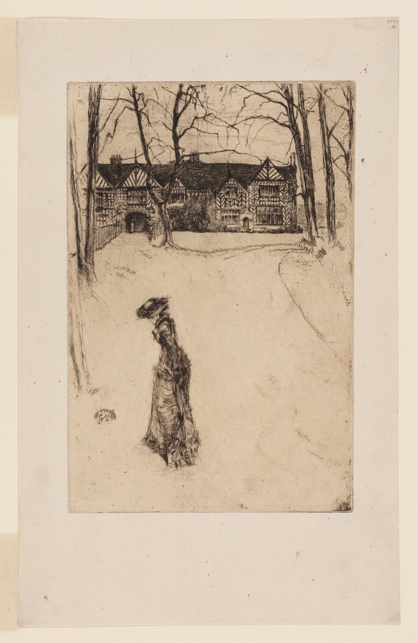 Speke Hall: De laan door James Abbott McNeill Whistler