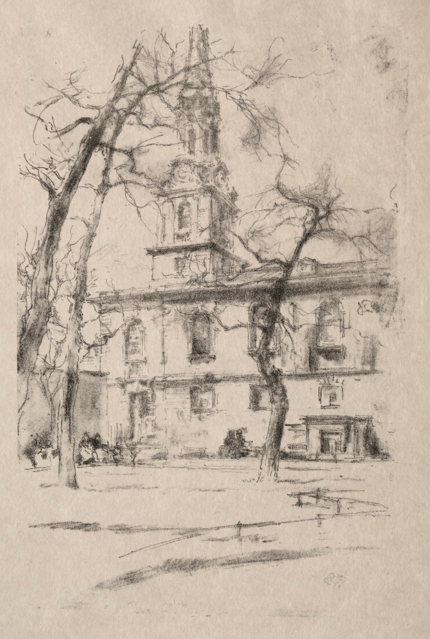 St. Giles-in-de-Velden door James McNeill Whistler