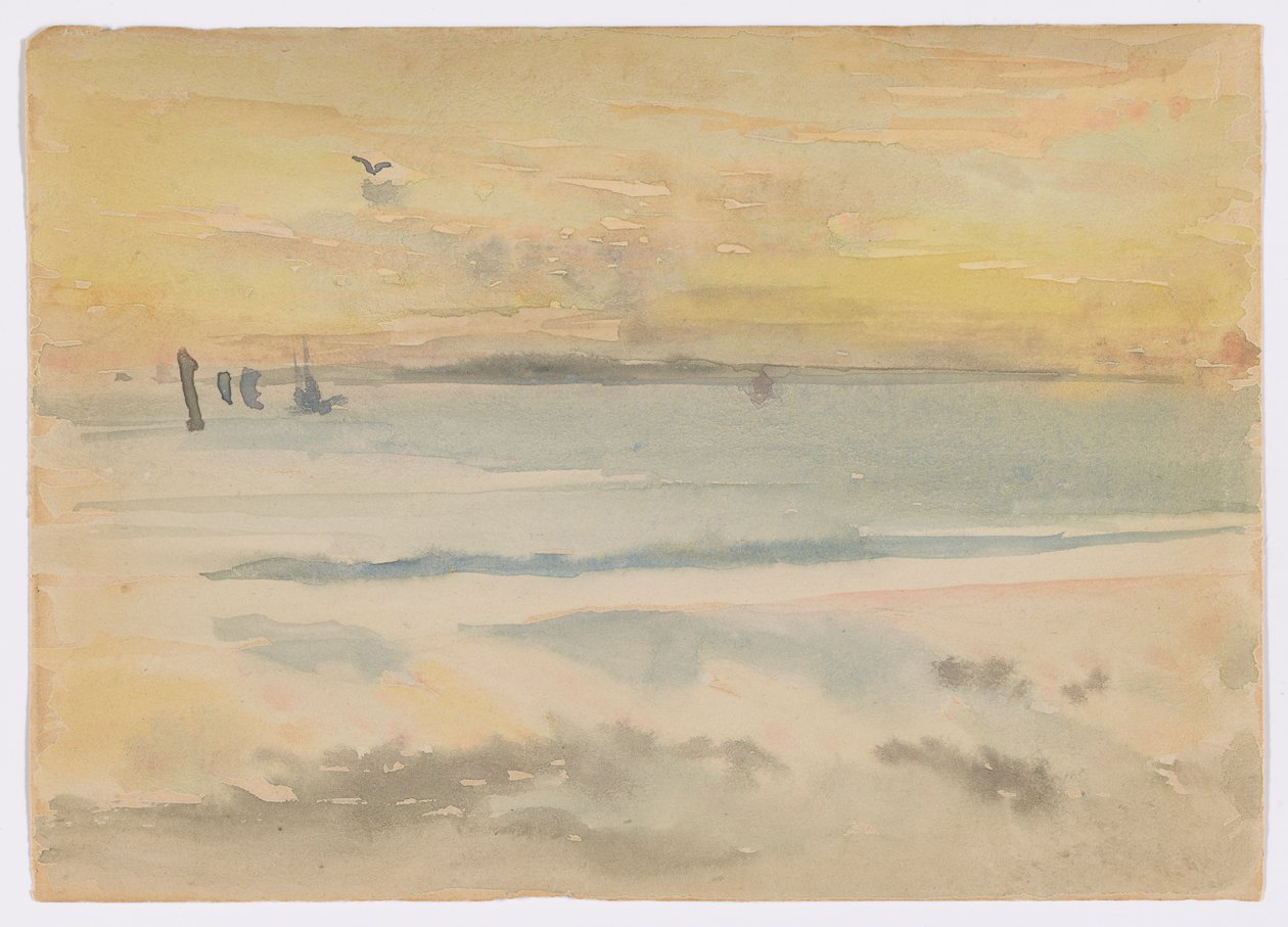 St. Ives: Zonsondergang door James Abbott McNeill Whistler