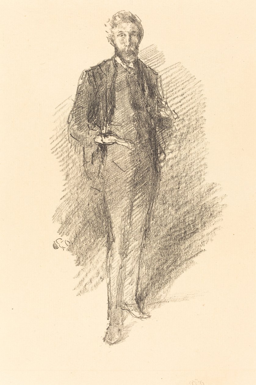 Studie: Joseph Pennell door James Abbott McNeill Whistler