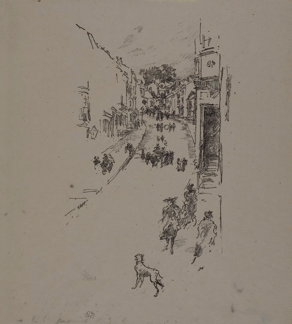 Zondag, Lyme Regis door James Abbott McNeill Whistler