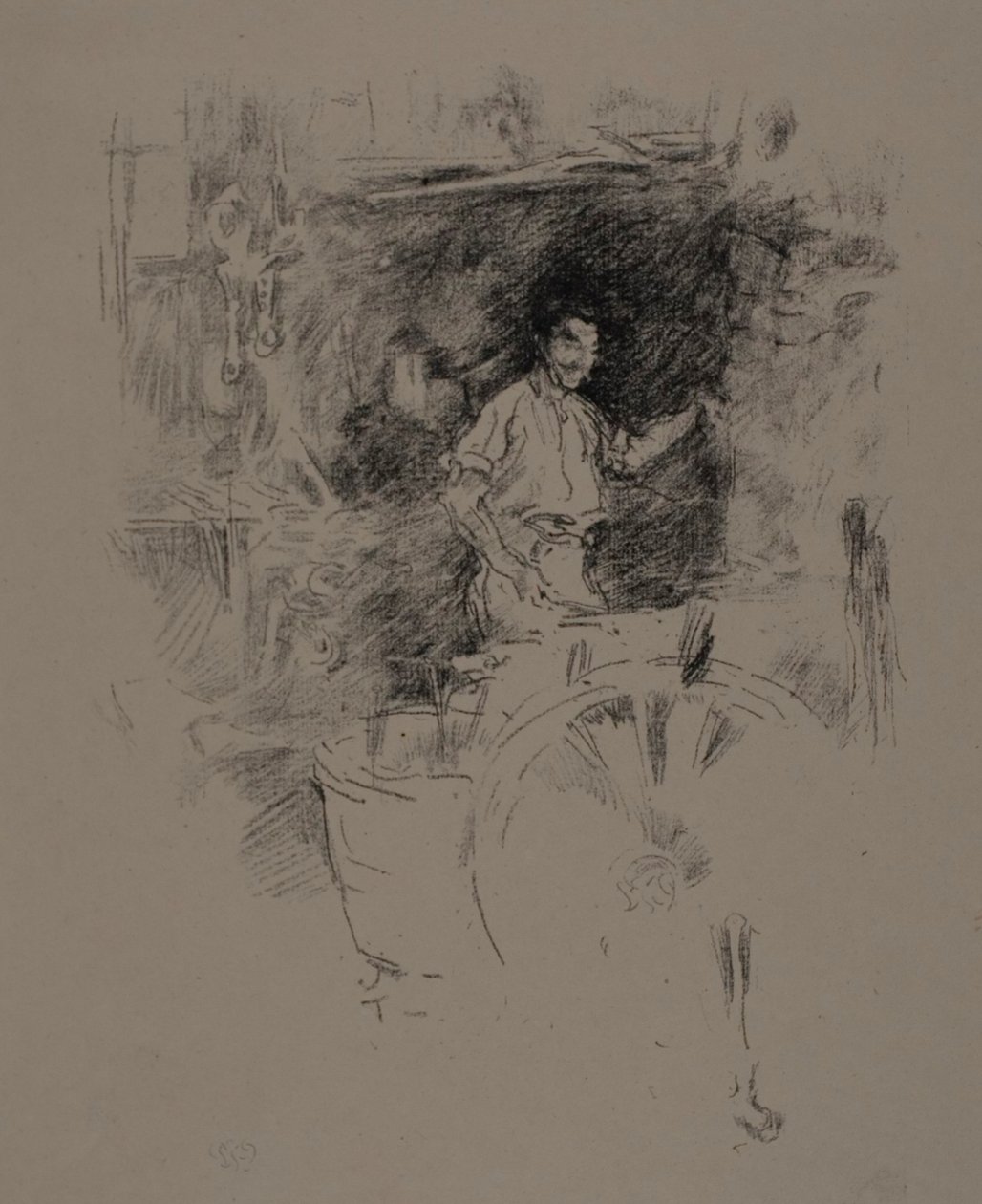 De smid door James Abbott McNeill Whistler