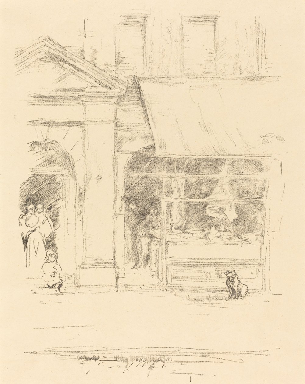 De slagershond door James Abbott McNeill Whistler