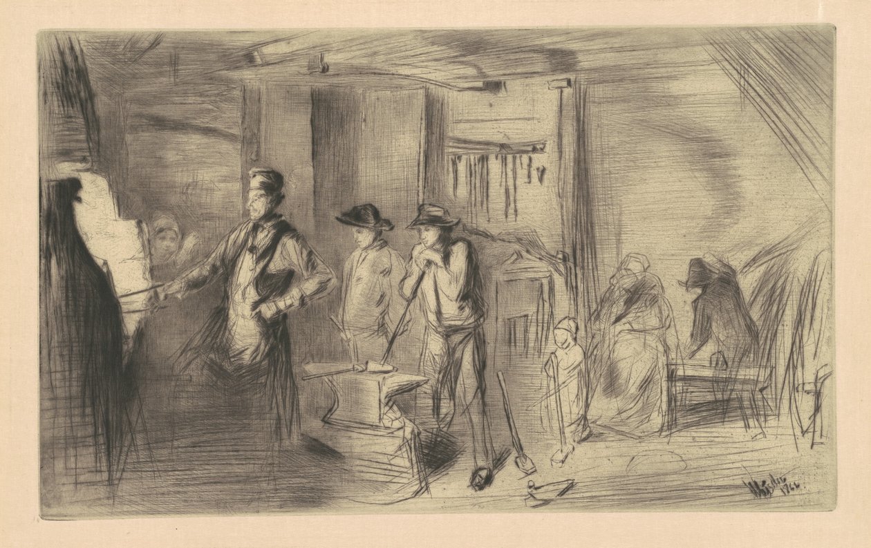 De smidse door James Abbott McNeill Whistler