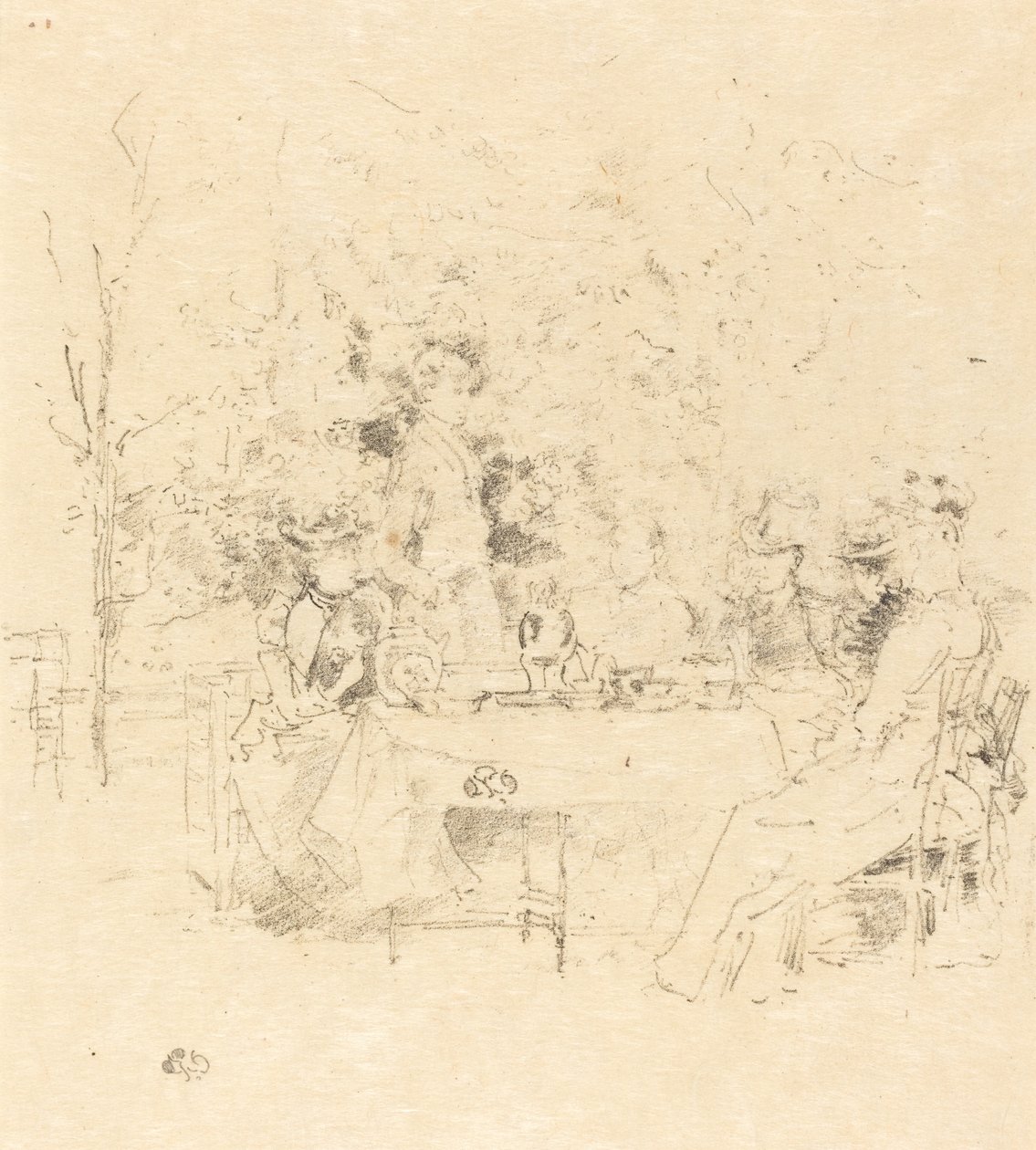 De tuin door James Abbott McNeill Whistler