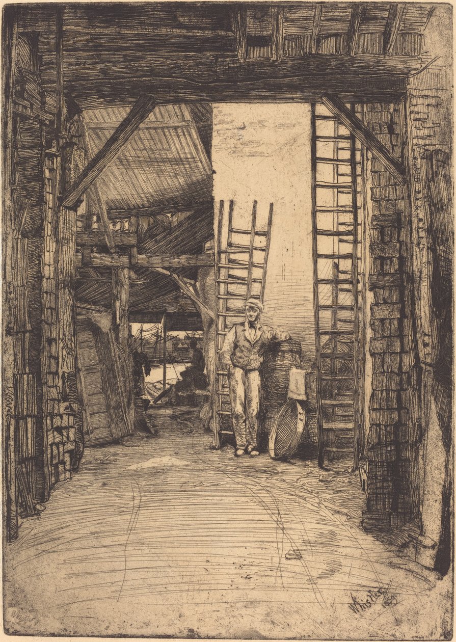 De Kalkbrander door James Abbott McNeill Whistler