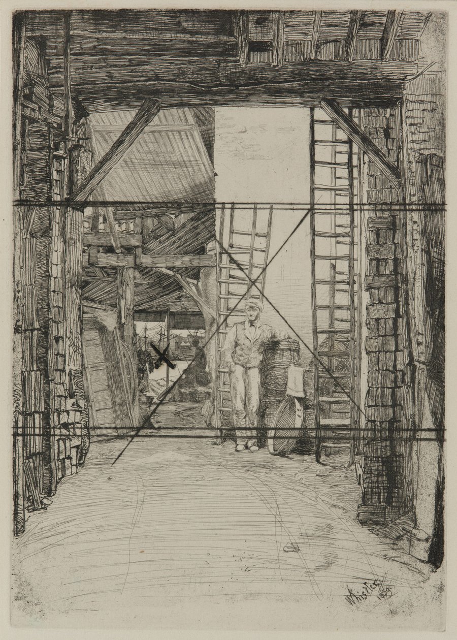 De kalkbrander door James Abbott McNeill Whistler