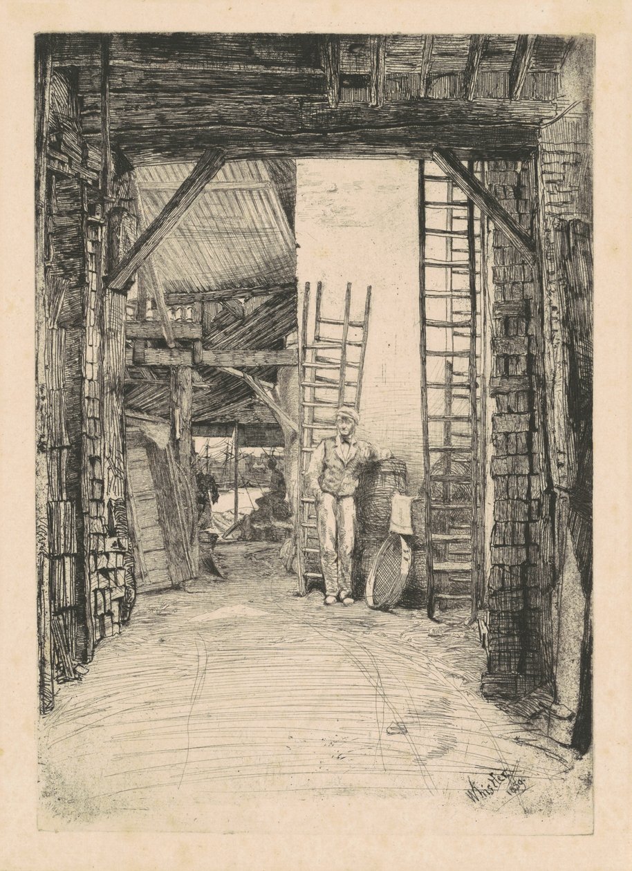 De kalkbrander door James Abbott McNeill Whistler