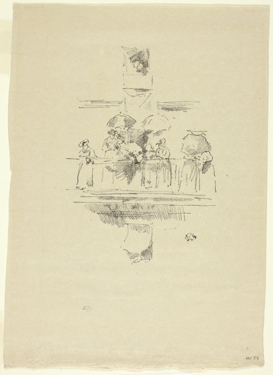 Het kleine balkon door James Abbott McNeill Whistler