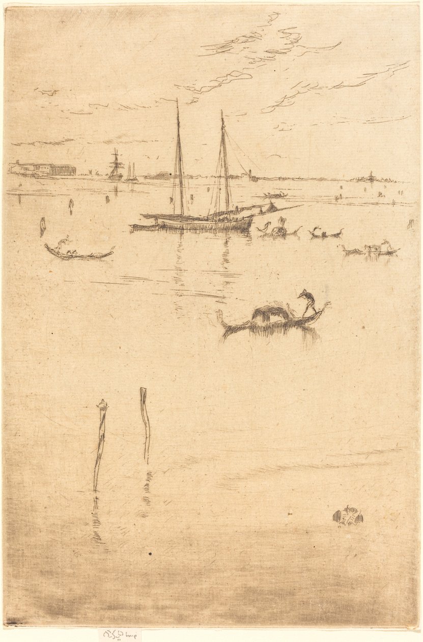 De kleine lagune door James Abbott McNeill Whistler