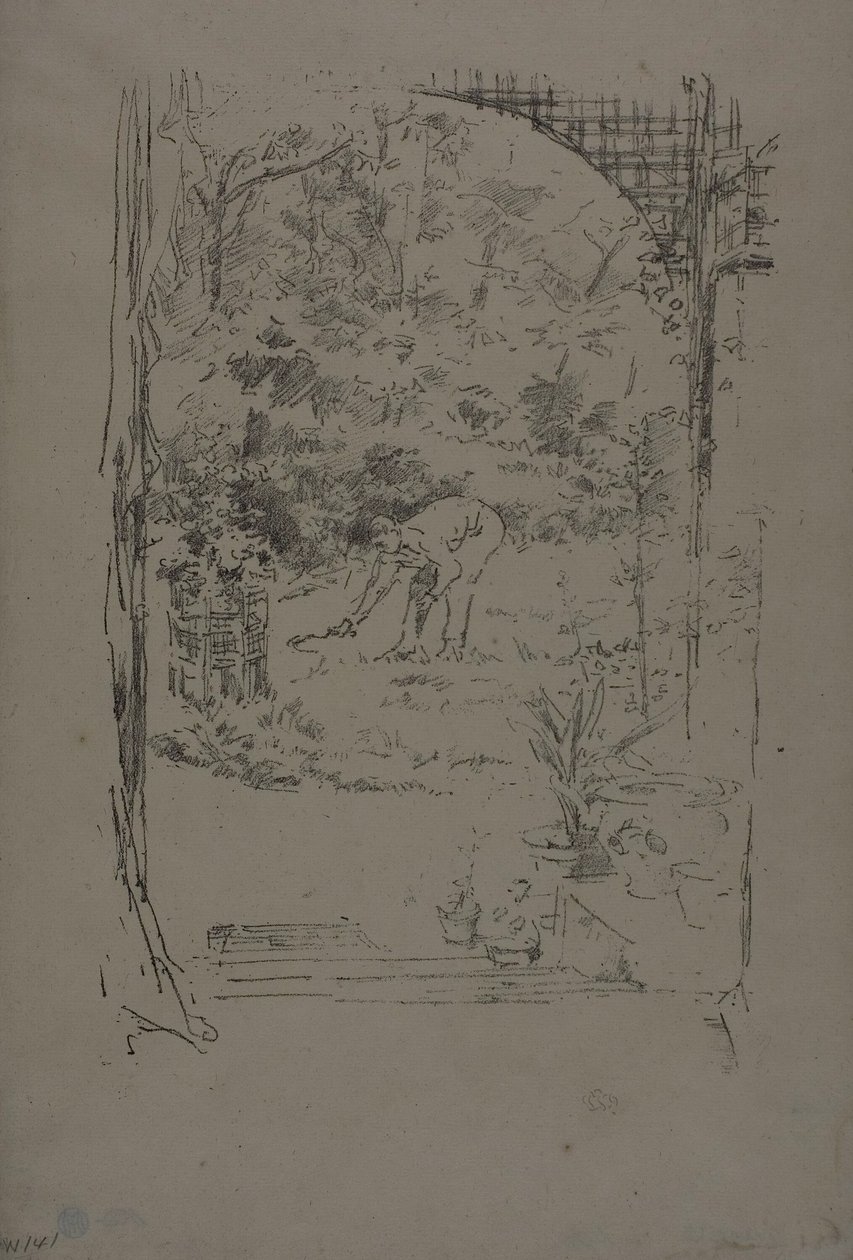 De man met een sikkel door James Abbott McNeill Whistler