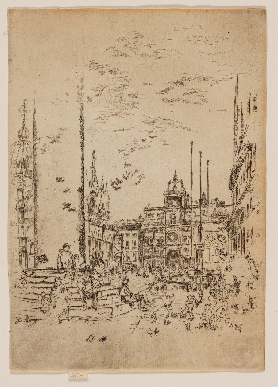 De Piazzetta door James Abbott McNeill Whistler
