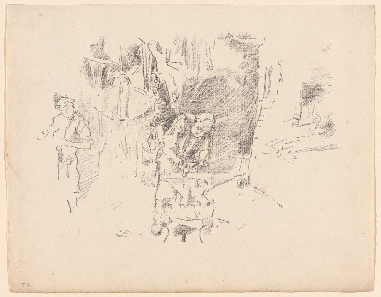 De zonnige smederij door James McNeill Whistler