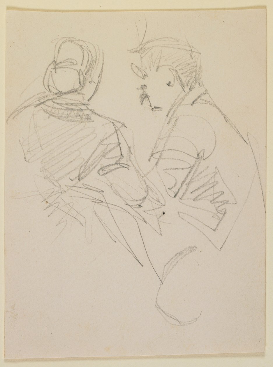 Twee figuren door James Abbott McNeill Whistler