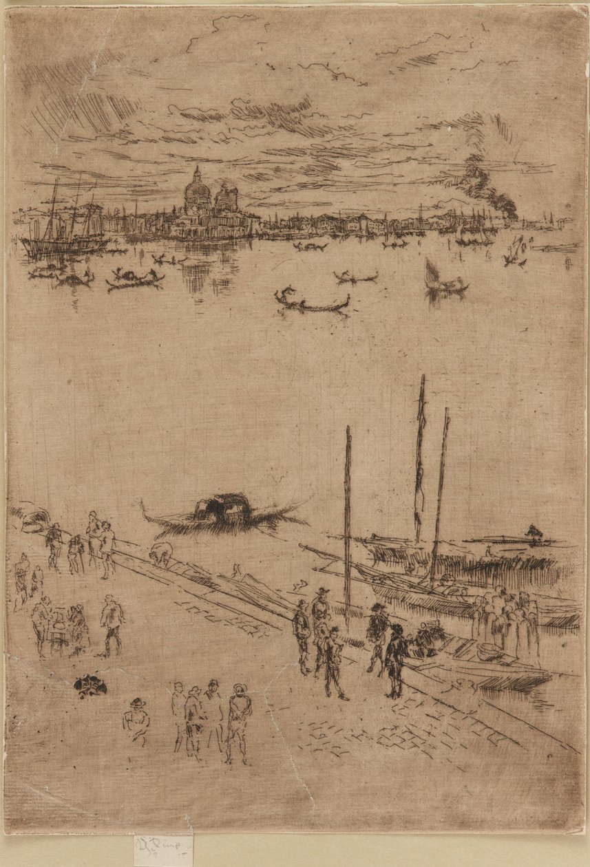 Staand Venetië door James Abbott McNeill Whistler