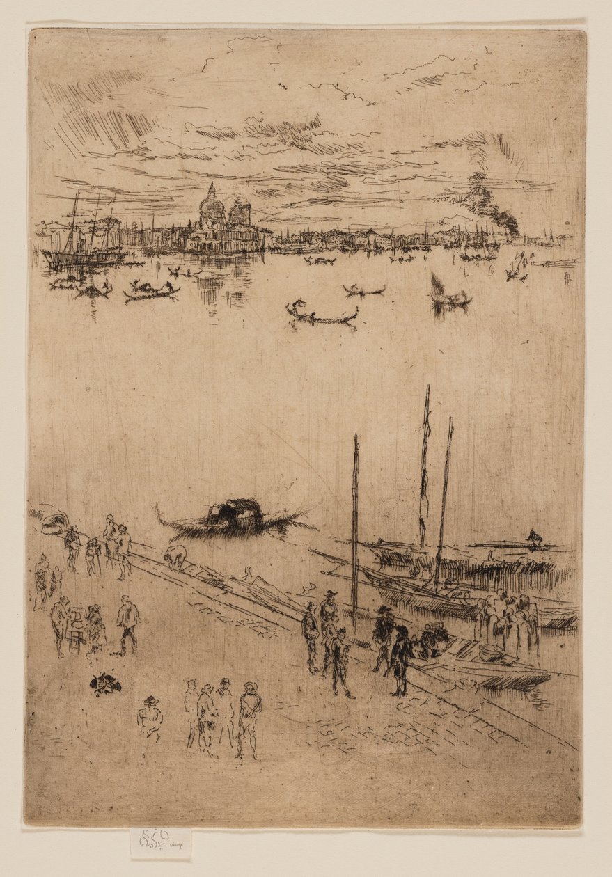 Rechtop Venetië door James Abbott McNeill Whistler