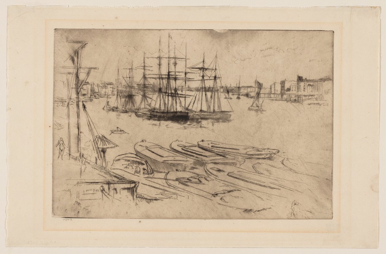 Wapping - De Pool door James Abbott McNeill Whistler
