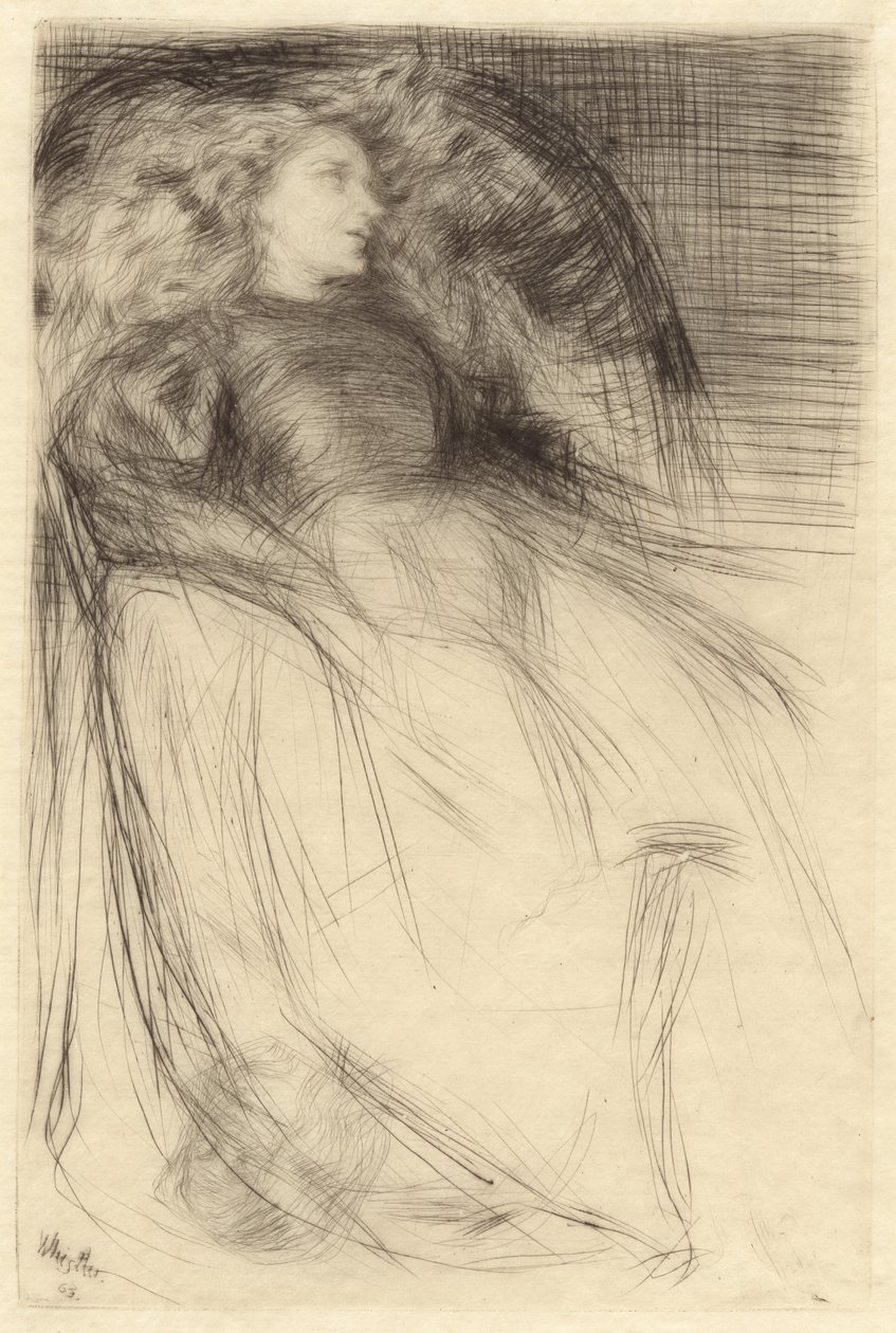 Vermoeid door James Abbott McNeill Whistler
