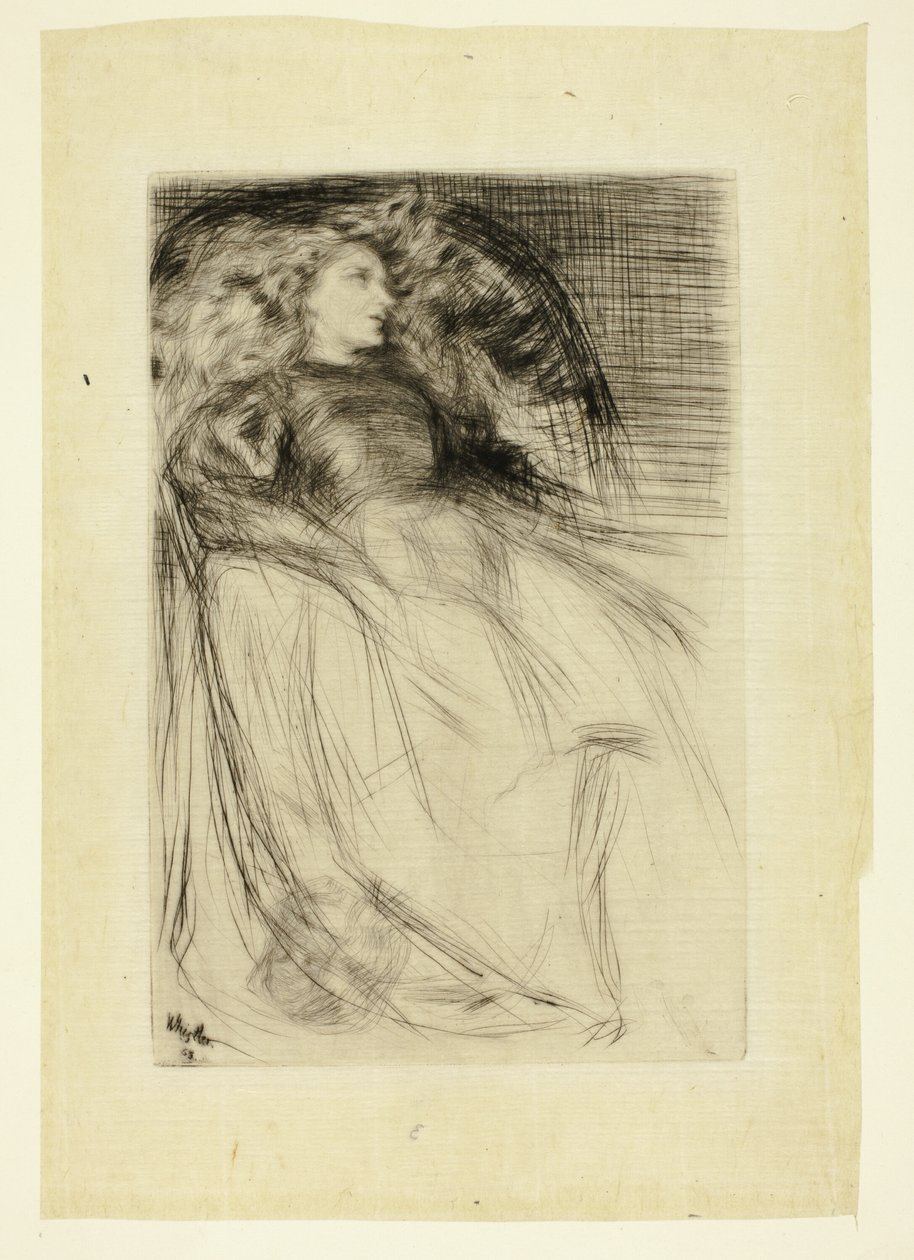 Vermoeid door James Abbott McNeill Whistler