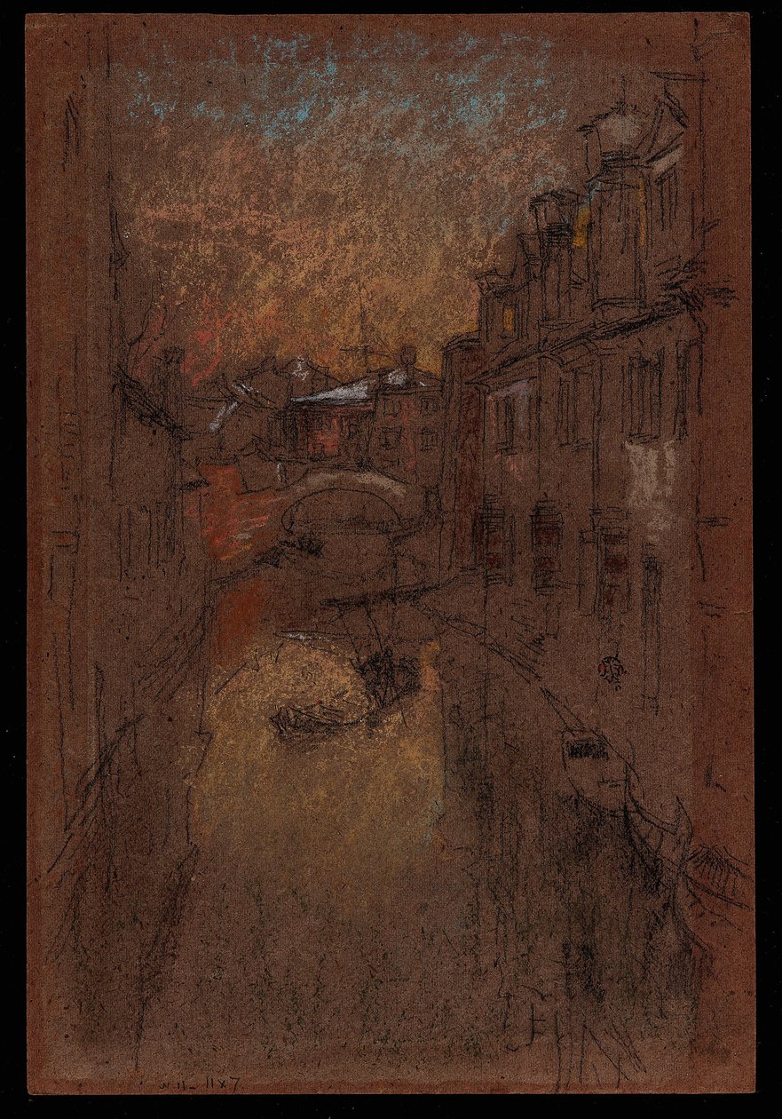 Winteravond door James Abbott McNeill Whistler