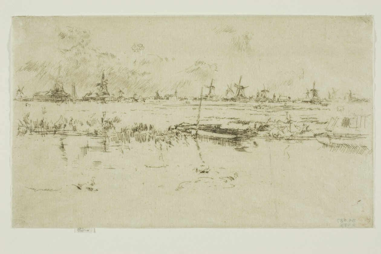 Zaandam door James Abbott McNeill Whistler