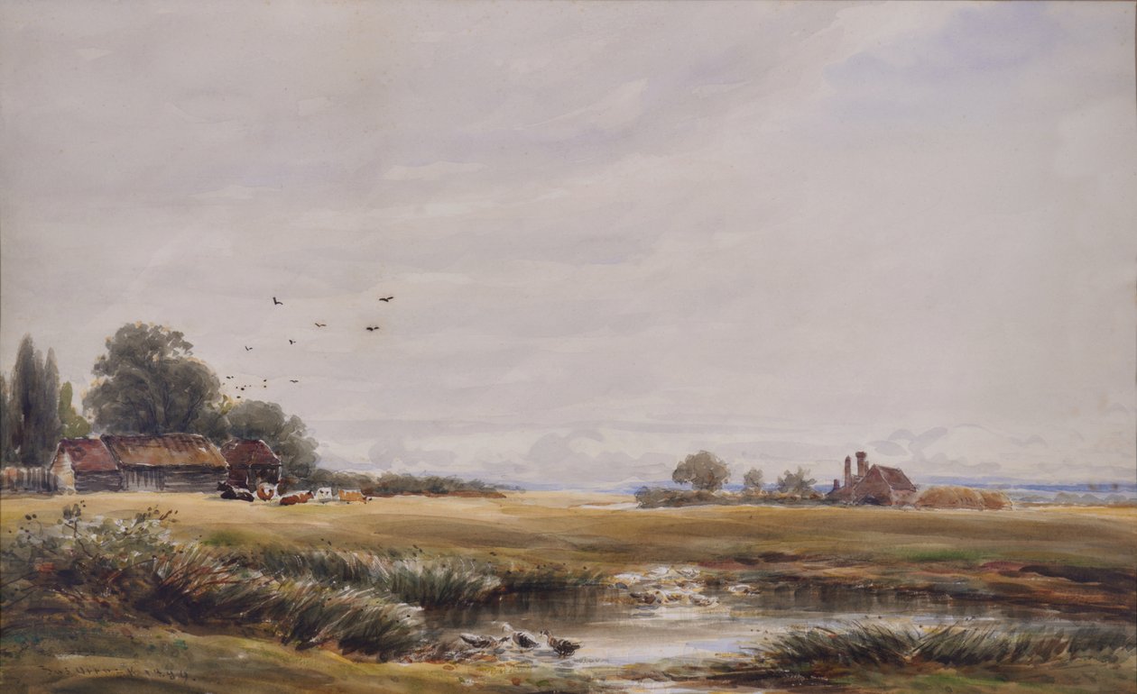 De dorpsvijver door James Orrock
