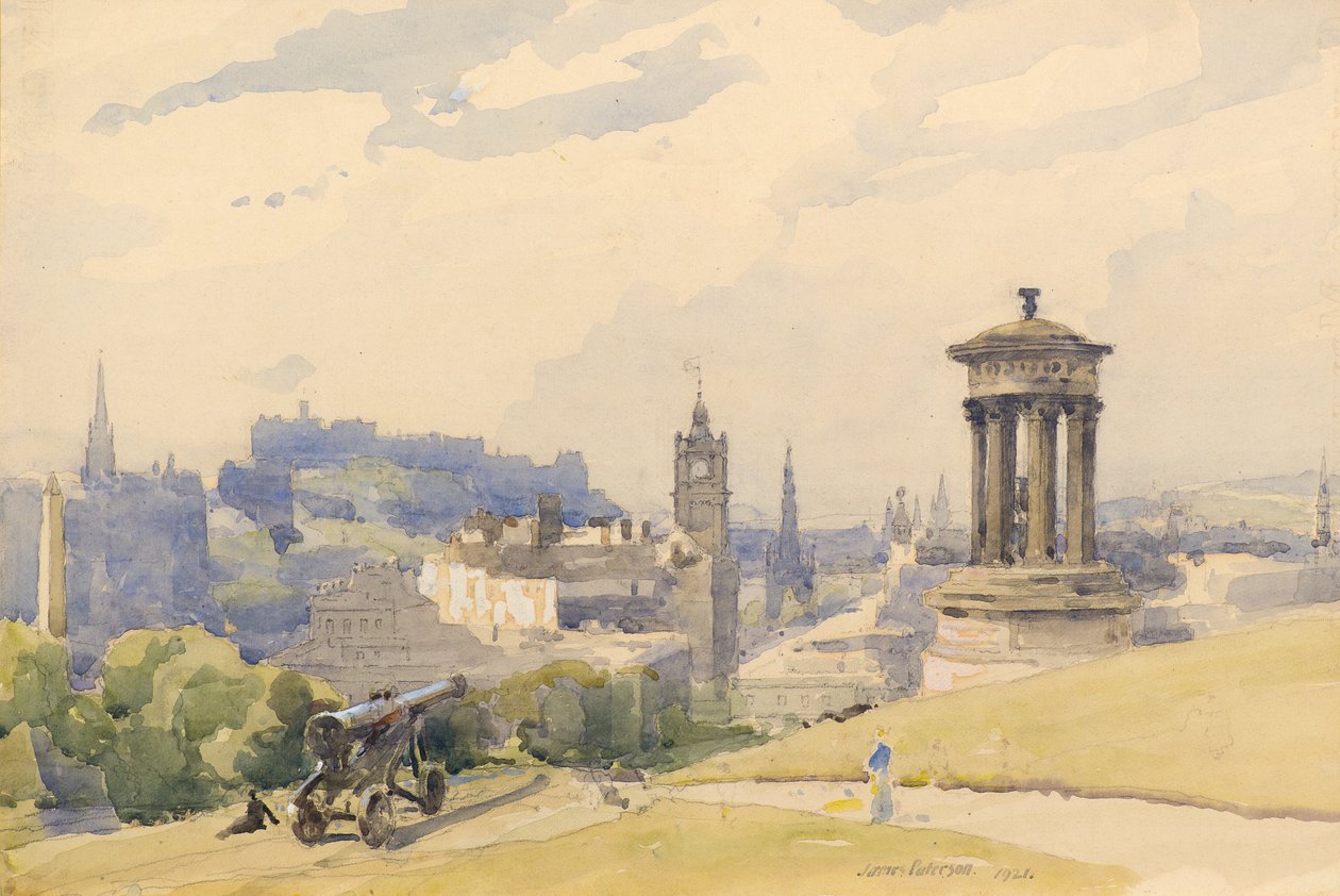 Edinburgh vanaf Calton Hill door James Paterson