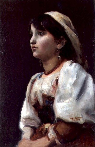 Italiaans Meisje, c.1890 door James Paterson