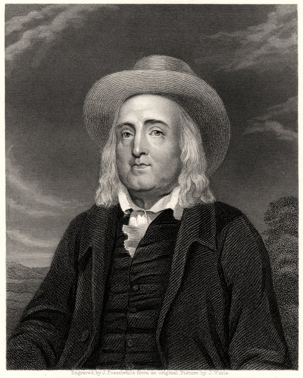 Jeremy Bentham, 19e eeuw door James Posselwhite