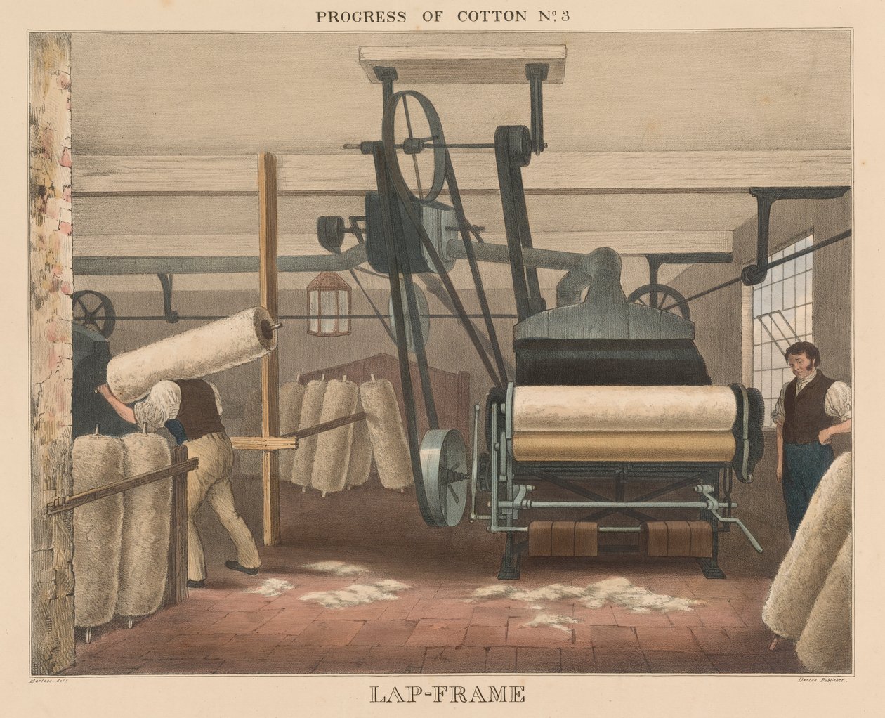 Voortgang van katoen, #3: Lap-frame door James Richard Barfoot